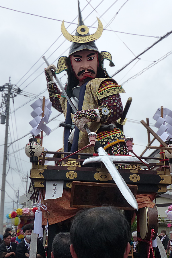 六番山車　橋本区　加藤清正（かとうきよまさ）