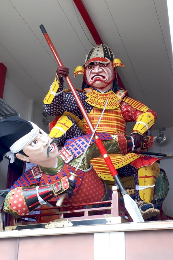 三番山車 三国祭保存振興会 桶狭間の闘い 今川義元と毛利新助(おけはざまのたたかい)