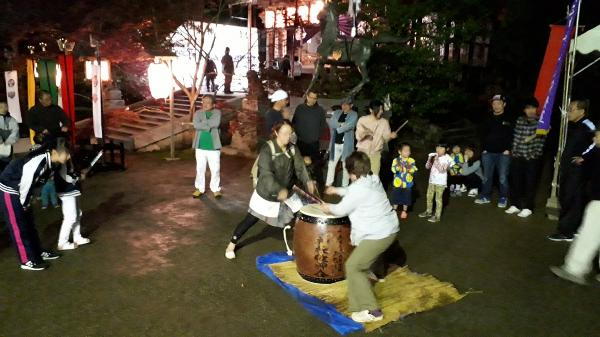 松岡柴ｊ神社のら打ち